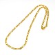 304 Stainless Steel Figaro Chain Necklace Making(X-STAS-A028-N023G)-1