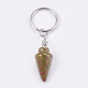 Natural & Synthetic Mixed Stone Keychain(KEYC-P041-A)-3