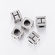 304 Stainless Steel Large Hole Letter European Beads(STAS-H428-01AS-H)-1