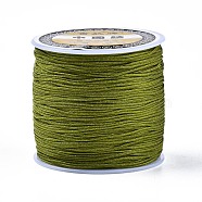 Nylon Thread, Chinese Knotting Cord, Olive Drab, 0.8mm, about 109.36 yards(100m)/roll(NWIR-Q008A-214)