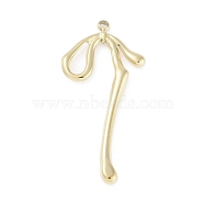 304 Stainless Steel Pendants, Bowknot Charm, Real 14K Gold Plated, 32.5x15.5x2.5mm, Hole: 1.5mm(STAS-L022-421G)