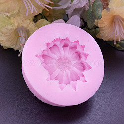 Flower Shape DIY Food Grade Silicone Molds, Fondant Molds, For DIY Cake Decoration, Chocolate, Candy, UV Resin & Epoxy Resin Jewelry Making, Random Single Color or Random Mixed Color, 48x13mm(AJEW-P046-49)