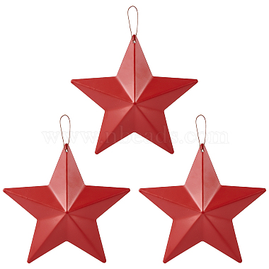 Red Star Iron Pendant Decorations