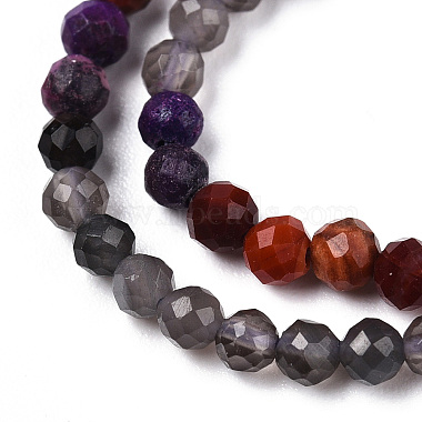 Natural & Synthetic Mixed Gemstone Beads Strands(G-D080-A01-02-34)-3
