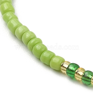 Glass Seed Braided Bead Bracelets(BJEW-JB09610)-4