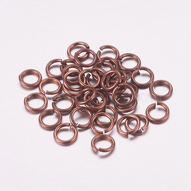 Red Copper Ring Brass Close but Unsoldered Jump Rings