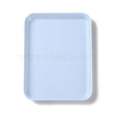 Light Sky Blue Plastic Jewelry Plate