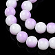 Two Tone Opaque Baking Painted Glass Beads Strands(DGLA-Q027-8mm-02)-3
