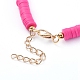 Handmade Polymer Clay Heishi Beaded Choker Necklaces(NJEW-JN02722-04)-3