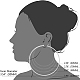 Brass Large Hoop Earring Finding(EJEW-CJ0002-01)-3