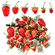 55Pcs 6 Styles Plastic Imitation Strawberry(DJEW-GA0001-54)-1