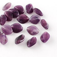 Rhombus Imitation Gemstone Acrylic Beads, Dark Orchid, 16.5x13x8mm, Hole: 2mm, about 700pcs/500g(OACR-R037A-08)