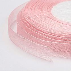 Organza Ribbon, Light Salmon, 3/8 inch(10mm), 50yards/roll(45.72m/roll), 10rolls/group, 500yards/group(457.2m/group)(RS10mmY007)