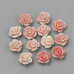 Synthetic Coral Beads, Camellia Flower, Coral, 10x10x6.5mm, Hole: 1mm(X-CORA-S022-01B)