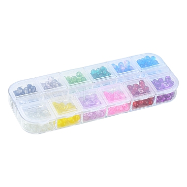 840Pcs 12 Colors Spray Painted Crackle Glass Beads(CCG-FS0001-01)-2