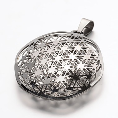 Stainless Steel Color Round Stainless Steel Pendants