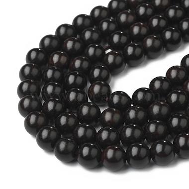 Natural Ebony Wood Beads Strands(X-WOOD-F006-03-8mm)-2