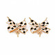 Brass Micro Pave Cubic Zirconia Connector Charms(KK-S364-010)-1