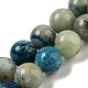 Natural Blue Azurite in Calcite Beads Strands(G-NH0003-F01-02)-1
