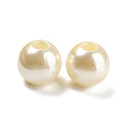 ABS Plastic Imitation Pearl Bead, Round, Beige, 20x18mm, Hole: 7mm, about 135pcs/500g(KY-C017-18B)