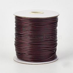 Eco-Friendly Korean Waxed Polyester Cord, Dark Red, 1.5mm, about 169.51~174.98 Yards(155~160m)/Roll(YC-P002-1.5mm-1134)