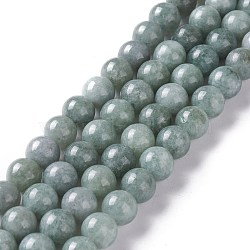 Natural White Jade Imitation Burmese Jade Beads Strands, Round, Dyed, 8mm, Hole: 1mm, about 48pcs/strand, 15.16 inch(38.5cm)(G-I299-F09-8mm)
