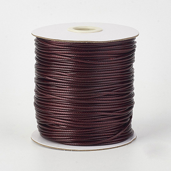 Eco-Friendly Korean Waxed Polyester Cord, Dark Red, 1.5mm, about 169.51~174.98 Yards(155~160m)/Roll