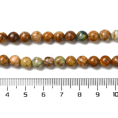 Brins de perles de chrysocolle jaune naturel(G-H298-A07-02)-5