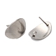 304 Stainless Steel Stud Earring Findings(STAS-R123-11P)-2