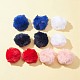 10Pcs 5 Colors Handmade Faux Rabbit Fur Pom Pom Ball Covered Pendants(WOVE-FS0001-03)-2
