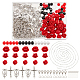 Superfindings – kit de fabrication de colliers de perles de religion et de roses(DIY-FH0004-05)-1