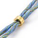 Nylon Cord Silder Bracelets(MAK-C003-03G-19)-2