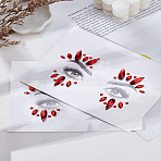 2 Sheets Acrylic Face Gems Stickers, Self Adhesive Temporary Tattoo, with Teardrop & Half Round & Horse Eye Rhinestones, Colorful, 165x125x4.5mm(DIY-LP0001-73)