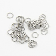 304 Stainless Steel Jump Rings, Stainless Steel Color, 24 Gauge, 4x0.5mm, Inner Diameter: 3mm, Hole: 3.5mm, about 312pcs/5g(X-STAS-M008-04A)
