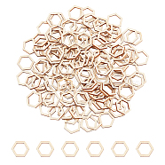 Beechwood Linking Rings, Hexagon, 22.5x20x2mm, Inner Diameter: 17x15mm(WOOD-WH0034-09B)