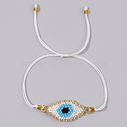 Bohemian Style Handmade Beaded Evil Eye Bracelet for Couples and Friends(RR7314-6)