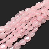 Natural Rose Quartz Nuggets Beads Strands, Tumbled Stone, 5~10x6~7x3~7mm, hole: 1mm, about 14.9 inch~15.7 inch(X-G-J335-19)