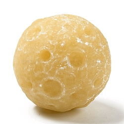 Natural Topaz Jade Carved Gemstone Celestial Full Moon Gemstone Sphere Specimen, for Home Office Desk, Planet, 38~40x38~40mm(G-C244-09A)