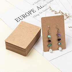 Cardboard Display Cards, Used For Necklace and Earring, BurlyWood, 9x6cm(CDIS-WH0005-04B)