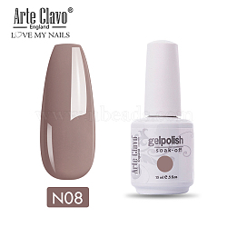 15ml Special Nail Gel, for Nail Art Stamping Print, Varnish Manicure Starter Kit, Rosy Brown, Bottle: 34x80mm(MRMJ-P006-F008)