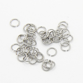 304 Stainless Steel Jump Rings, Stainless Steel Color, 24 Gauge, 4x0.5mm, Inner Diameter: 3mm, Hole: 3.5mm, about 312pcs/5g