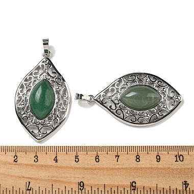 Natural Green Aventurine Pendants(G-Q158-02F)-3