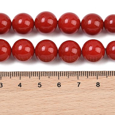 Electroplated Shell Pearl Graduated Beads Strands(BSHE-C011-04-01)-4