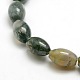 Natural Oval Moss Agate Beads Strands(G-P063-01)-3