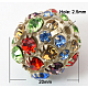 Brass Rhinestone Beads(RB-Q165-9)-2