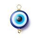 Transparent Evil Eye Resin Connector Charms(PALLOY-JF01848-01)-2