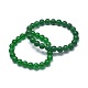 Natural Malaysia Jade(Dyed) Bead Stretch Bracelets(BJEW-K212-C-013)-1