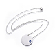 304 Stainless Steel Pendant Necklaces(NJEW-E141-23)-2