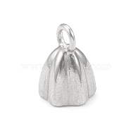 304 Stainless Steel Charms, Seedpod of Lotus, Stainless Steel Color, 7.5x5mm, Hole: 1.4mm(STAS-F287-29P)