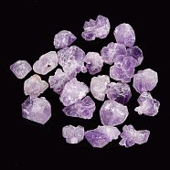 Rough Raw Natural Amethyst Beads, No Hole/Undrilled, Nuggets, 15~29x14~25mm(X-G-M376-01)